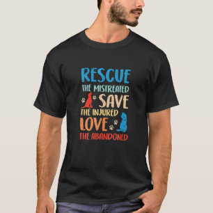 Ph Vintage Animal Rescue Dog Cat Costume Pet Owne T-Shirt