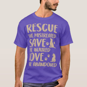 Ph Vintage Animal Rescue Dog Cat Lovers Costume T-Shirt