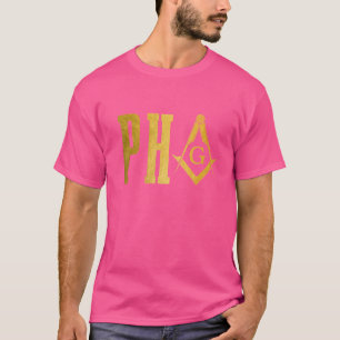 Pha Prince Hall Mason Freemason Masonic Square & C T-Shirt