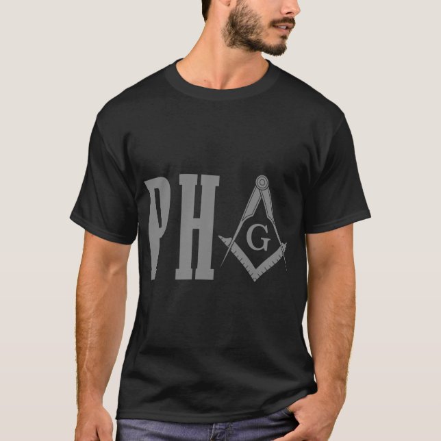 PHA Prince Hall Mason Freemason Masonic Square _ C T-Shirt (Front)