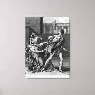 Phaedra, Oenone and Hippolytus Canvas Print
