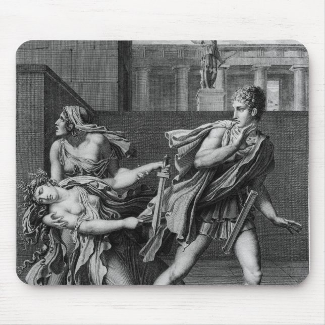 Phaedra, Oenone and Hippolytus Mouse Mat (Front)