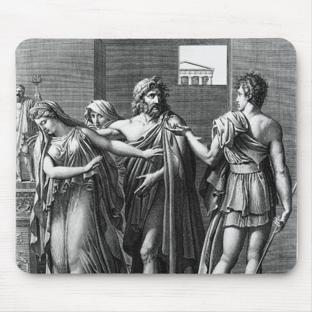 Phaedra, Theseus and Hippolytus Mouse Mat (Front)
