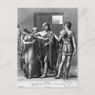 Phaedra, Theseus and Hippolytus Postcard