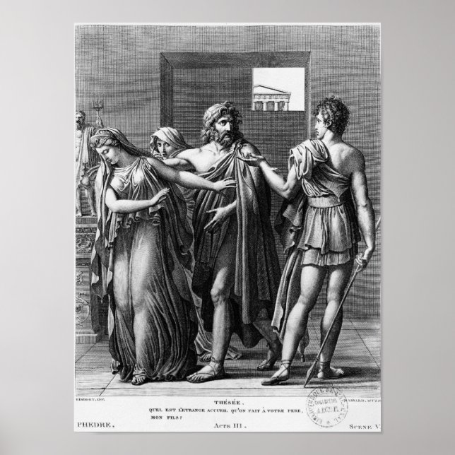 Phaedra, Theseus and Hippolytus Poster (Front)