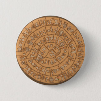 Phaistos disc 6 cm round badge