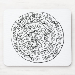 Phaistos disc mouse mat