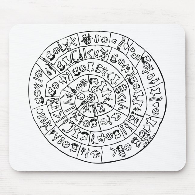 Phaistos disc mouse mat (Front)