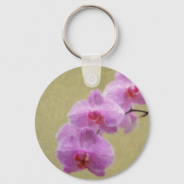 Phalaenopsis Orchid Key Ring (Front)