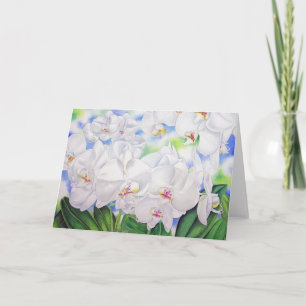 Phalaenopsis Orchids Card