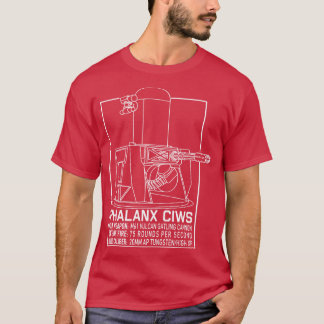 Phalanx CIWS Blueprint Info Weapon System Gift T-Shirt