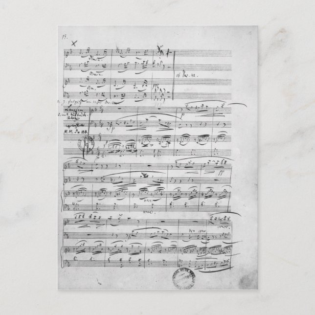 Phantasiestucke, Opus, for piano Postcard (Front)