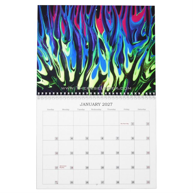 "Phantasmagoria" Series 2012 Calender Calendar (Jan 2027)