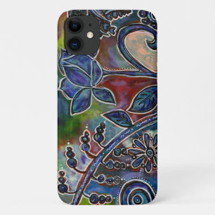 Phantasmagoric Lotus Flower Garden Original Art iPhone 11 Case