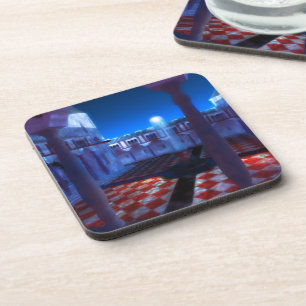 Phantastes: Courtyard of the Palace Cork Coasters