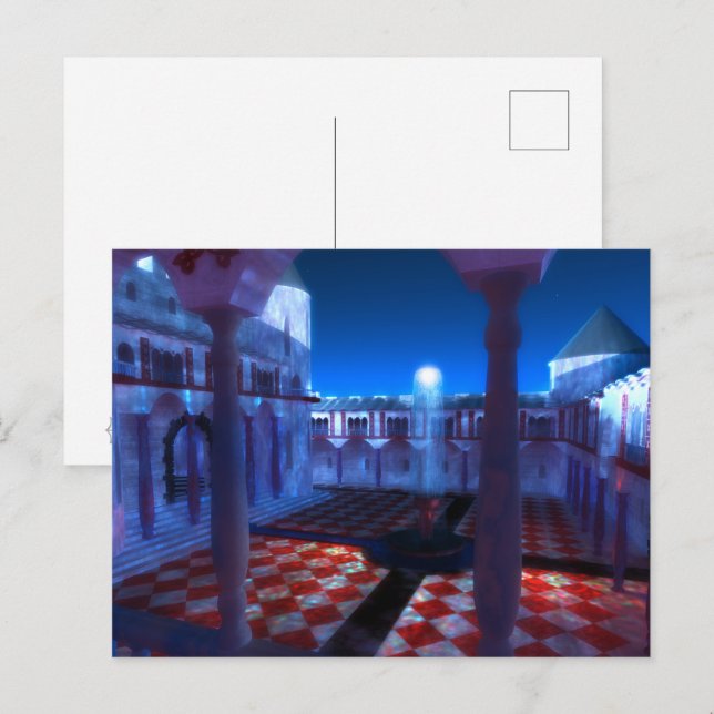 Phantastes: Courtyard of the Palace Postcard (Front/Back)
