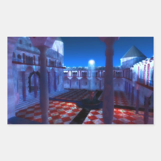 Phantastes: Courtyard of the Palace Stickers (Front)