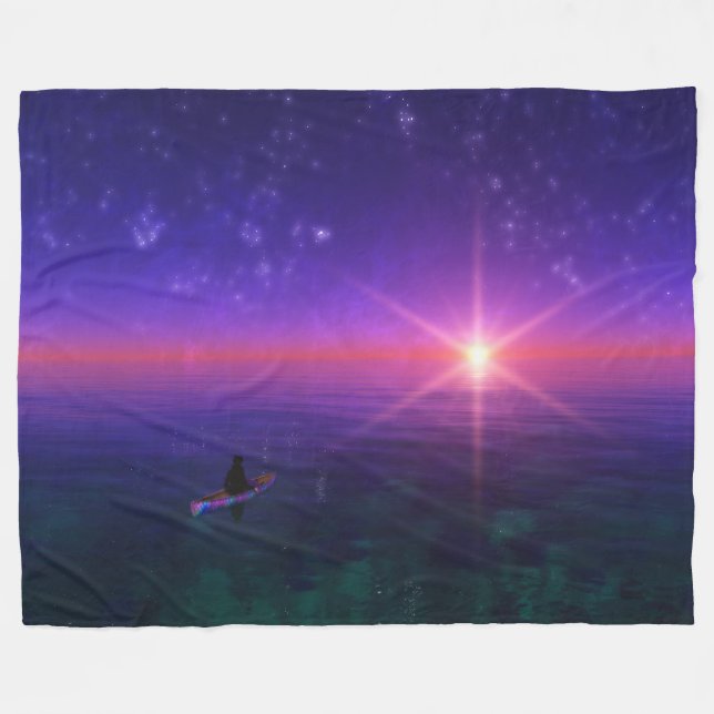 Phantastes: On the Sea Fleece Blanket (Front (Horizontal))