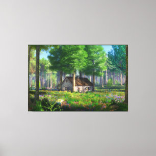 Phantastes: The Forest Cottage Canvas Print