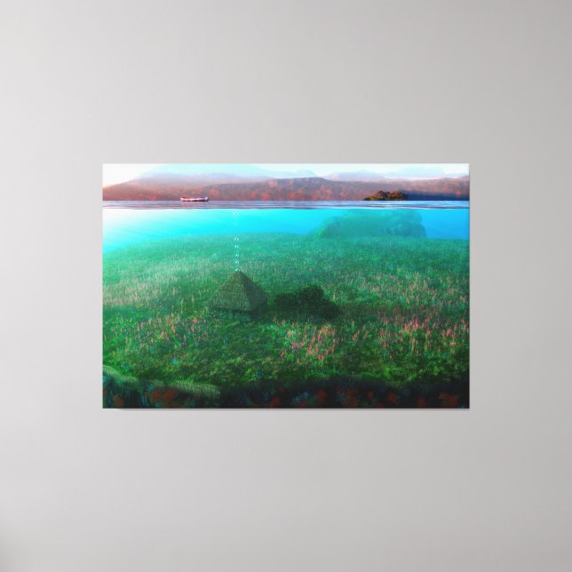 Phantastes: The Island Cottage Canvas Print (Front)