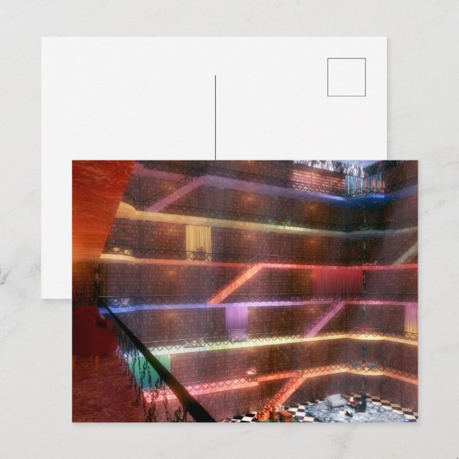 Phantastes: The Palace Library Postcard (Front/Back)