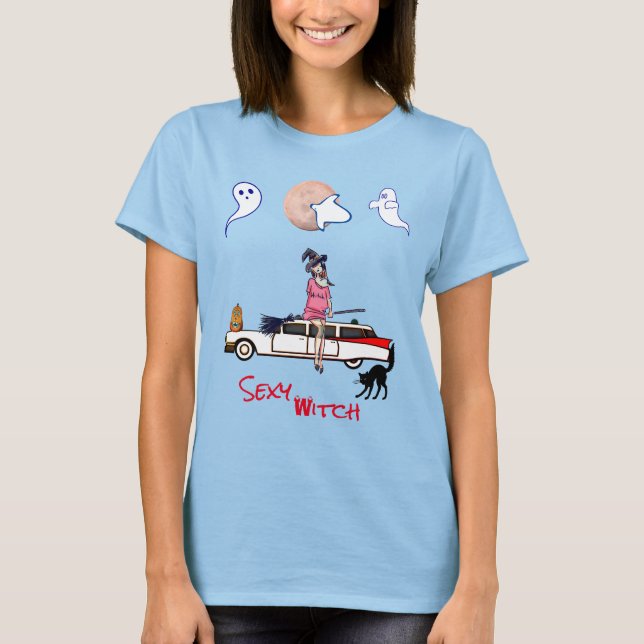 Phantom Blue Halloween T-Shirt (Front)