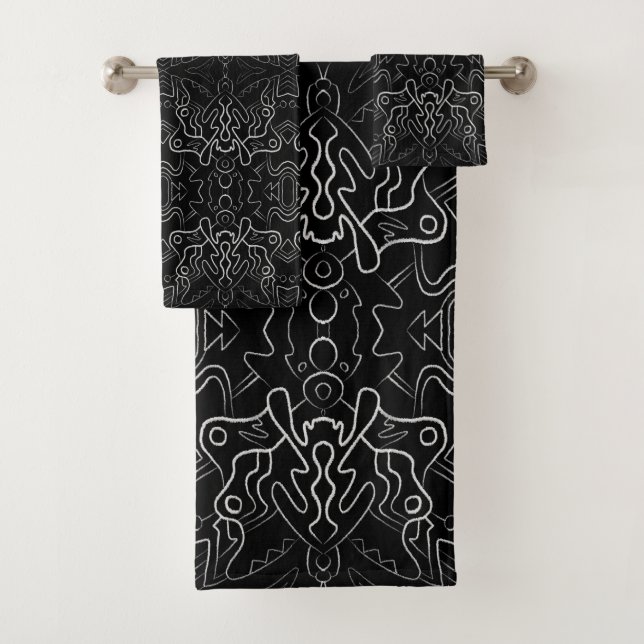 Phantom Butterfly Bath Towel Set (Insitu)