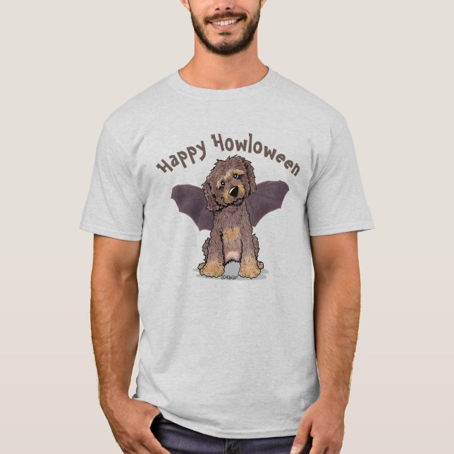 Phantom Chocolate DoodleMoji Halloween T-Shirt (Front)