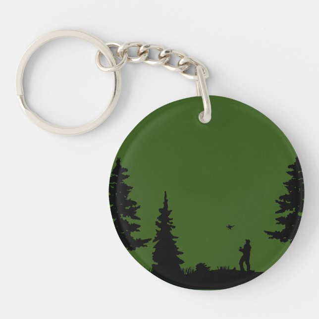 Phantom Drone in the Forest Key Ring (Front)