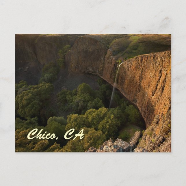 Phantom Falls in Chico California at Sunset Postcard (Front)