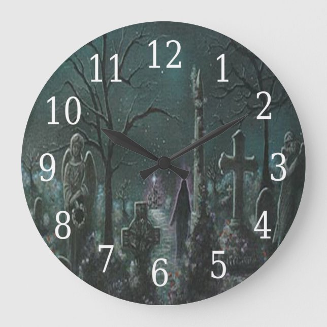 Phantom Graveyard Round Clock (Front)