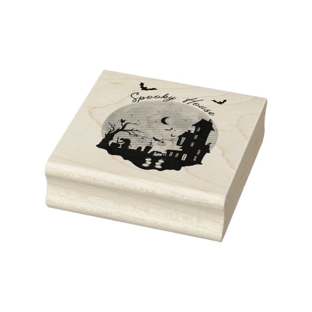 Phantom Home Décor by Hauntingly Fun Rubber Stamp (Stamp)