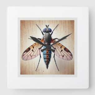 Phantom midge dorsal view 160724IREF202 - Watercol Square Wall Clock