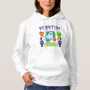 Phantom parade spooky ghost skull design hoodie
