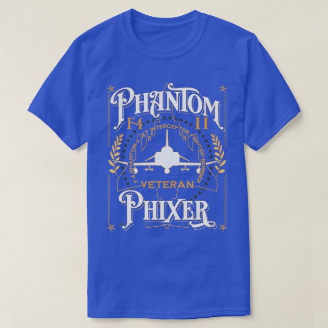 Phantom Phixer F4 Phantom II Aircraft Maintainer V T-Shirt (Design Front)