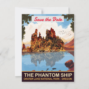 Phantom Ship, Crater Lake, Oregon Save The Date