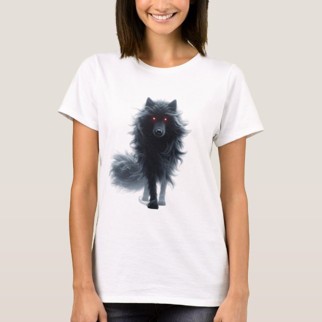 "Phantom Wolf – The Shadow Stalker" T-Shirt (Front)