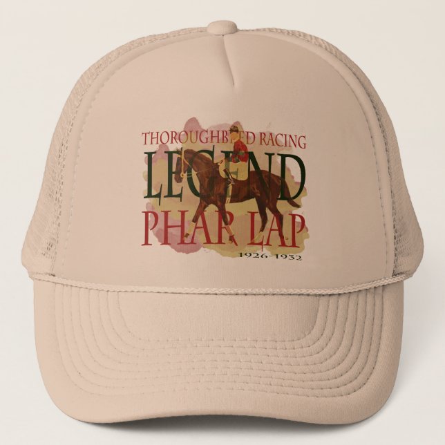 Phar Lap - Thoroughbred Horse Racing Legend Trucker Hat (Front)