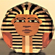 Pharaoh Artisan Crochet Print on Free Standing