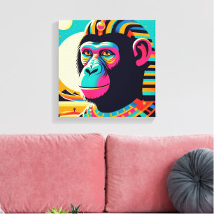 Pharaoh Chimpanzee Tut 4 Canvas Print