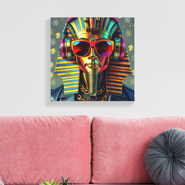 PHARAOH COOL 3 CANVAS PRINT (Insitu(LivingRoom))