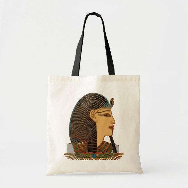 Pharaoh Egyptian Folk Art Tote Bag (Front)