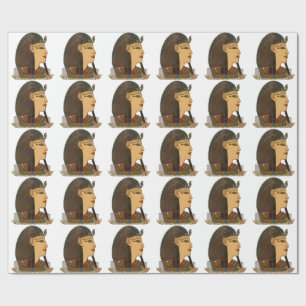 Pharaoh Egyptian Folk Art Wrapping Paper