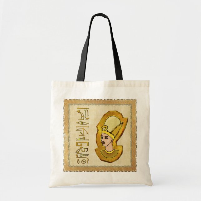 Pharaoh Hieroglyphics Egyptian Folk Art Bag (Front)