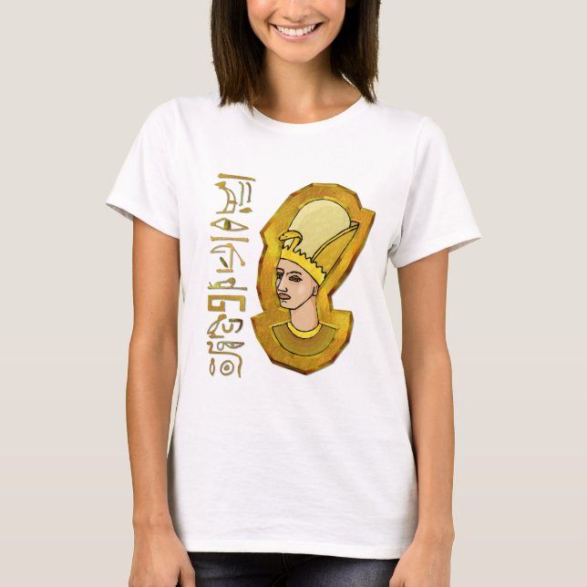 Pharaoh Hieroglyphics Egyptian Folk Art Shirt (Front)