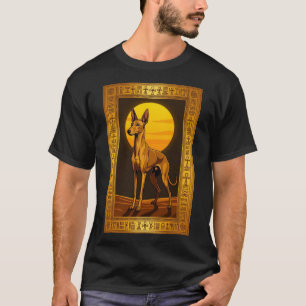 Pharaoh Hound Ancient Egyptian King Portrait T-Shirt