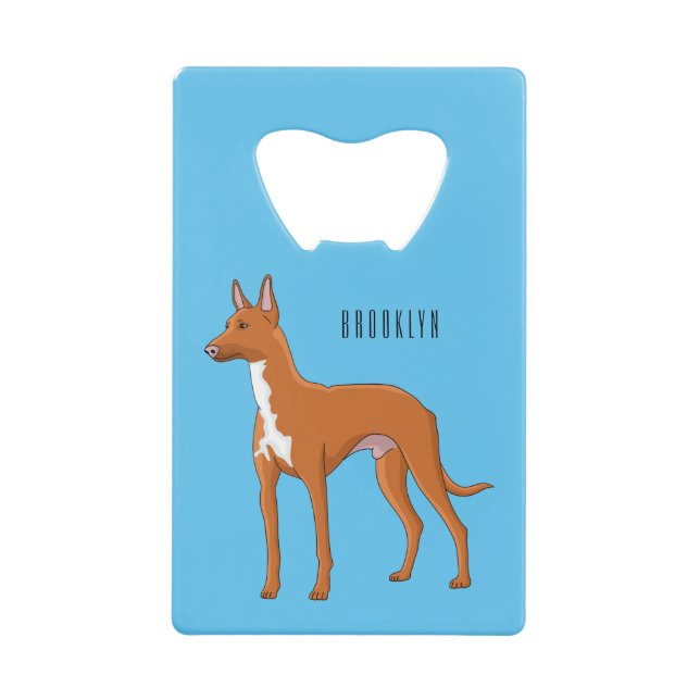 Pharaoh hound dog cartoon illustration (Front)
