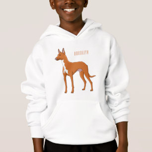 Pharaoh hound dog cartoon illustration