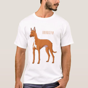 Pharaoh hound dog cartoon illustration T-Shirt