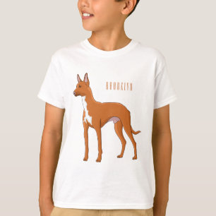 Pharaoh hound dog cartoon illustration T-Shirt